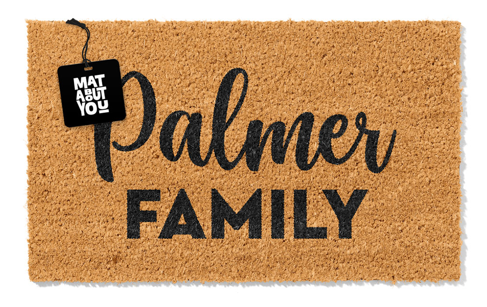 Personalised Doormat – Bold Family Name
