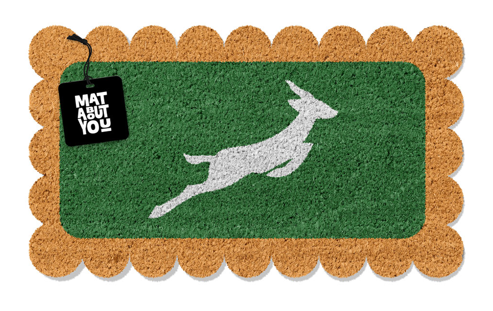 Springbok Doormat – South African Rugby Inspired Coir Mat