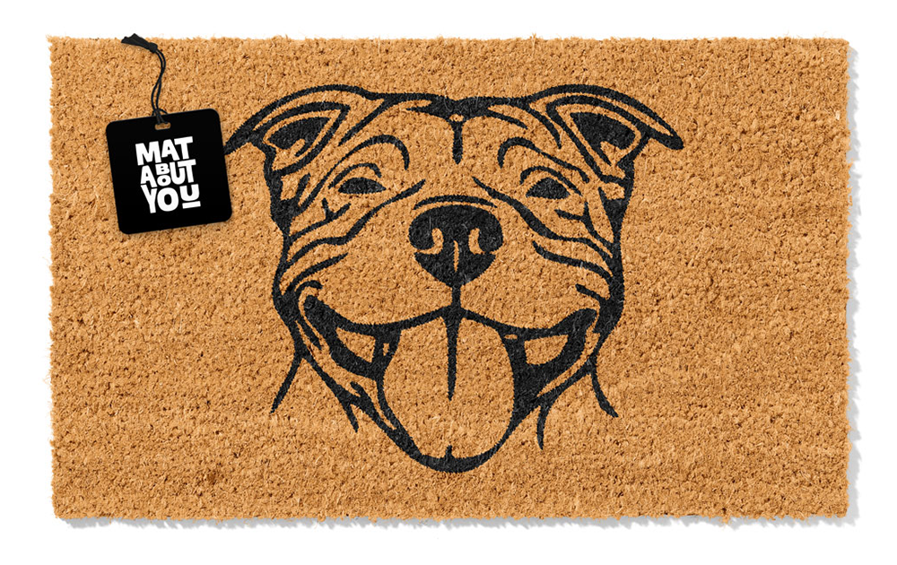 Smiling Dog Face Doormat – Pet Lovers Coir Mat