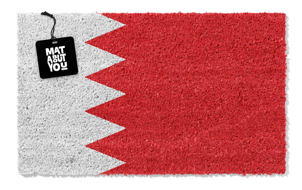Bahrain Flag Doormat – Bold at the Threshold