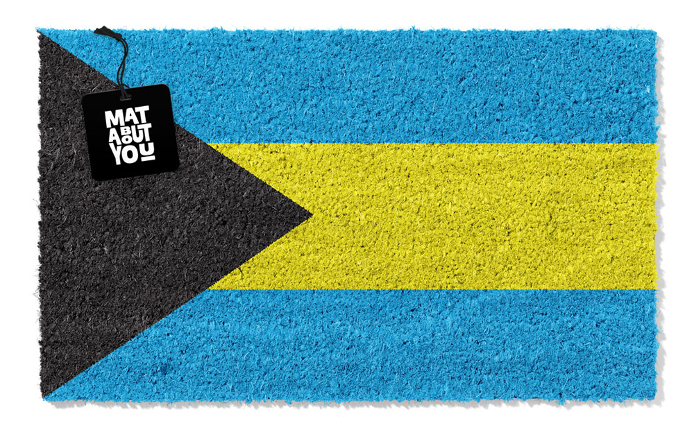 Bahamas Flag Doormat – Tropical Vibes at Your Door
