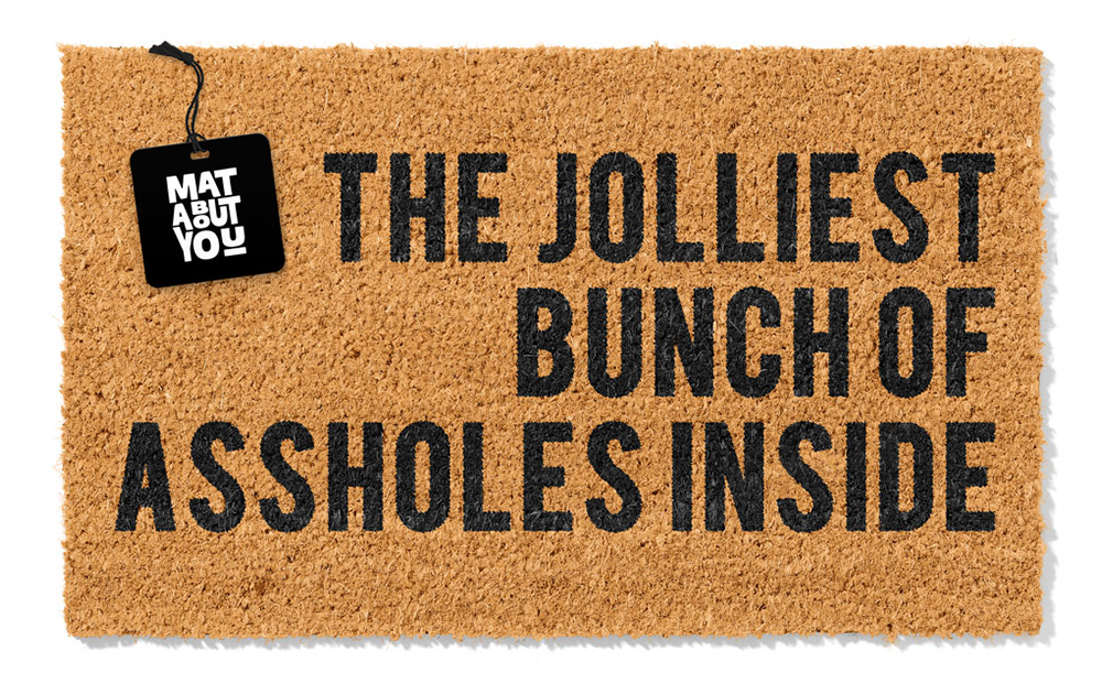 Jolliest Bunch Doormat – Rude Funny Coir Mat
