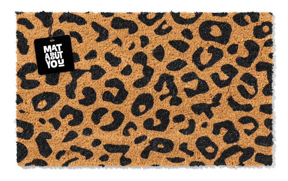 Leopard Print Doormat – Animal Print Indoor Coir Mat