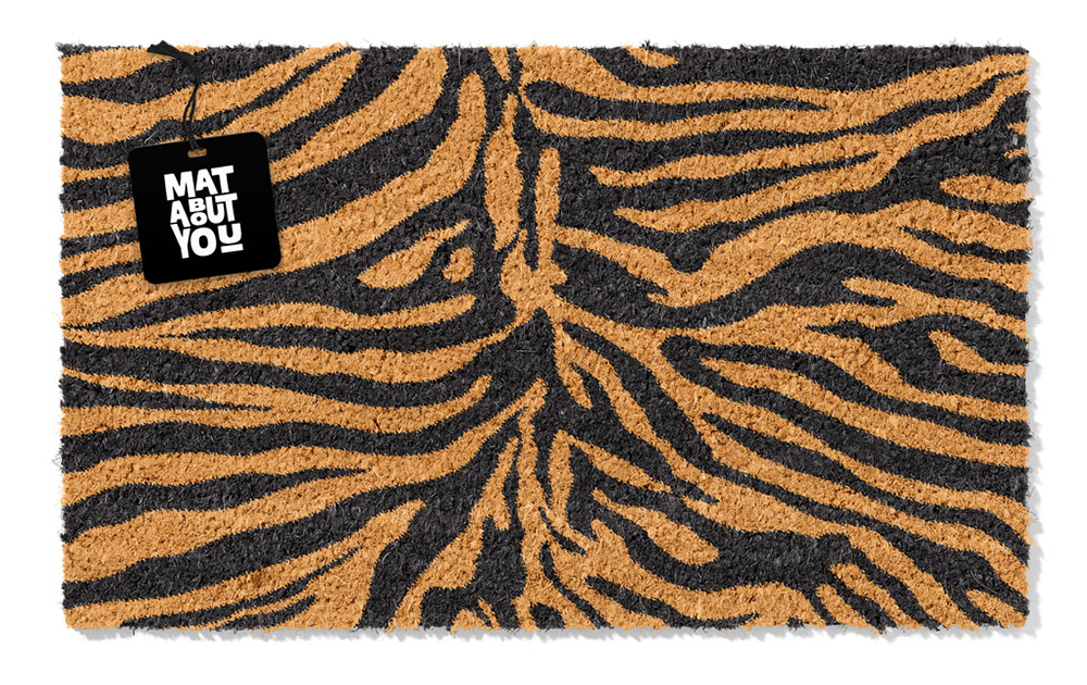 Tiger Print Doormat – Wild Indoor Coir Mat