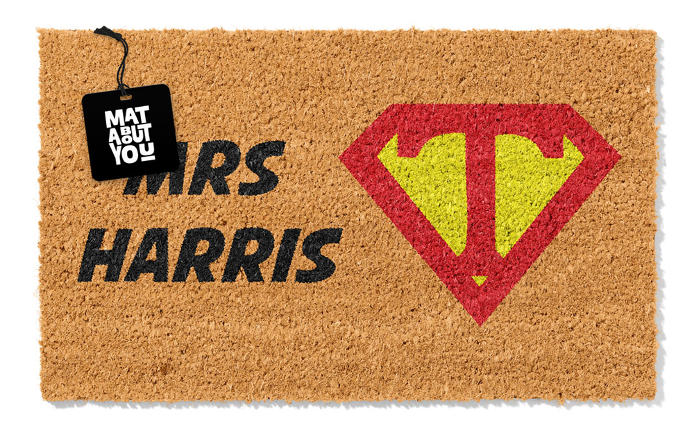 Personalised Doormat – Superhero Design