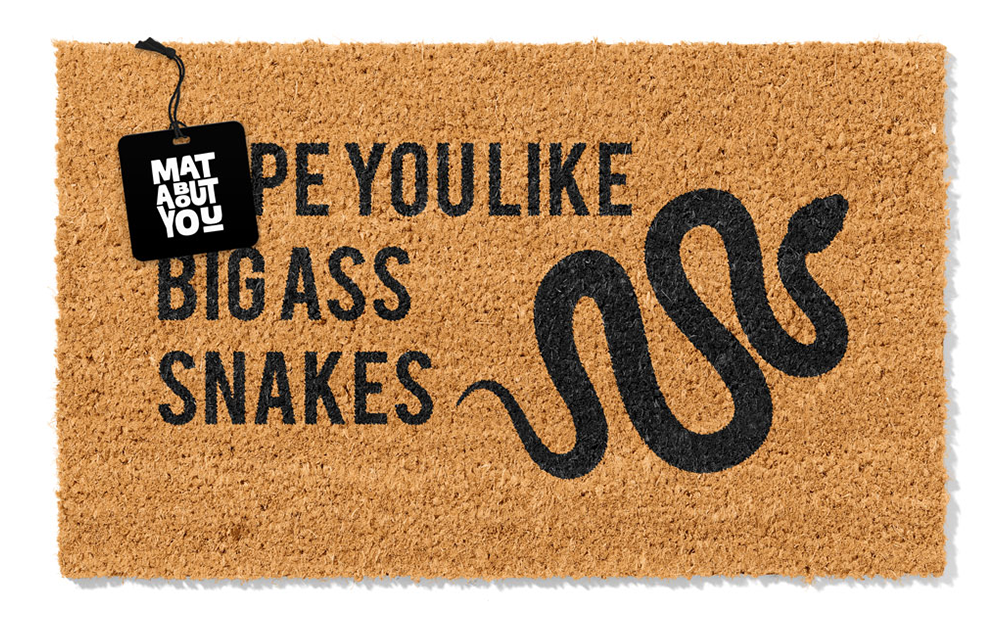 Hope You Like Big Ass Snakes Doormat – Funny Coir Mat