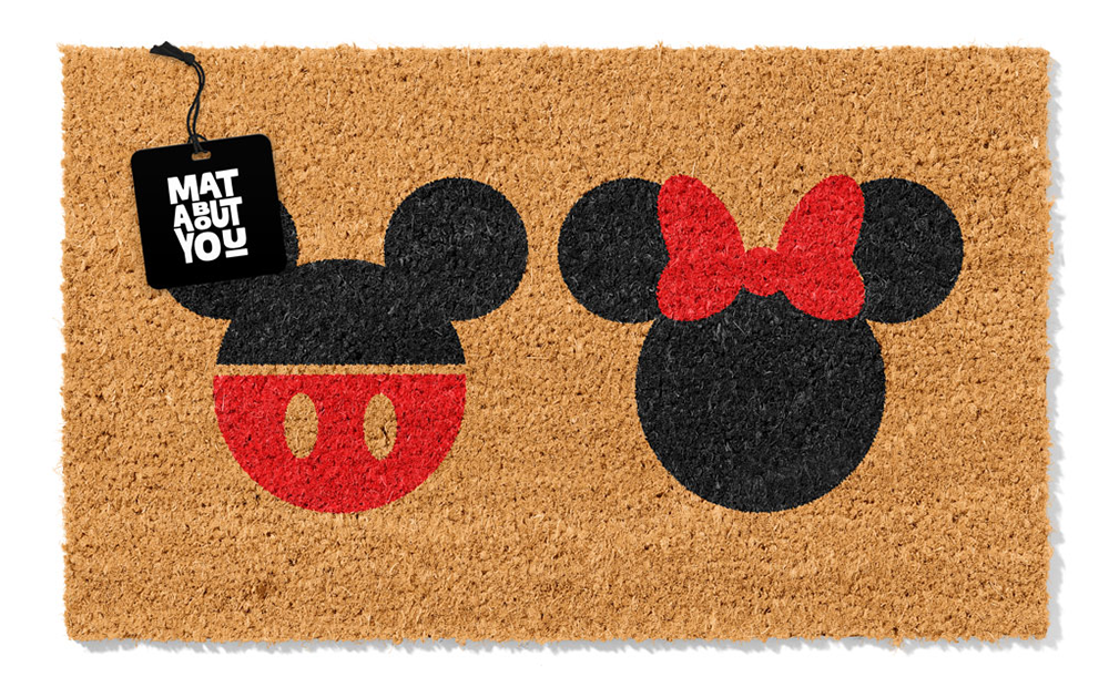 Mickey & Minnie Ears Doormat – Coir Mat for Disney-Inspired Entrances