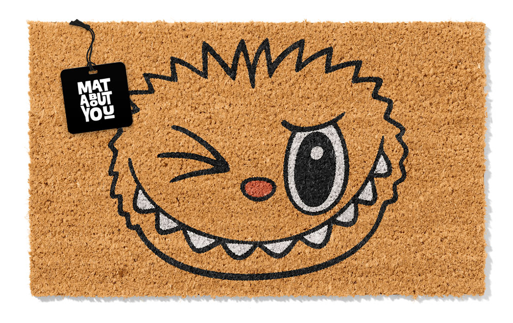 Labubu Winking Monster Doormat – Cheeky Coir Entry Mat
