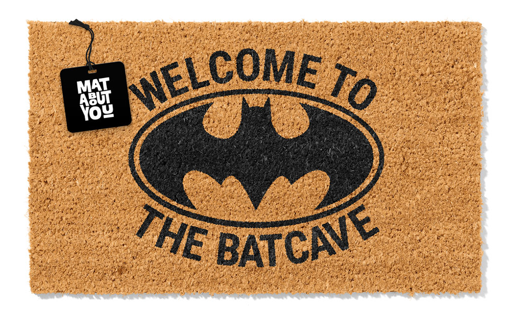 Welcome to the Batcave Doormat – Superhero Coir Entrance Mat