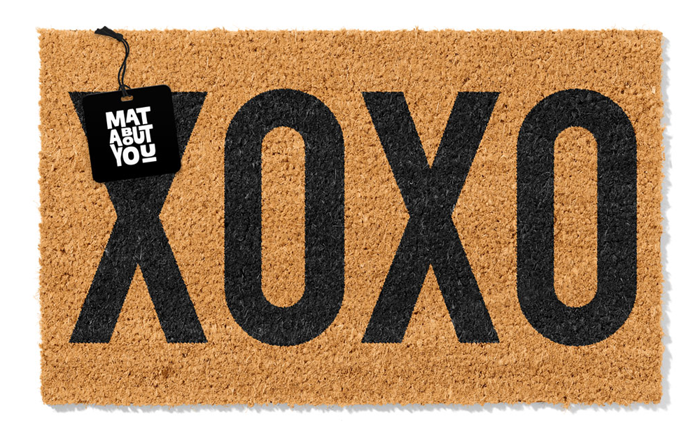 XOXO Doormat – Hugs and Kisses Coir Mat