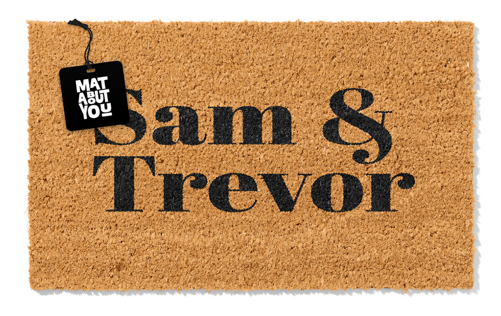 Personalised Doormat – Couple Name Duo
